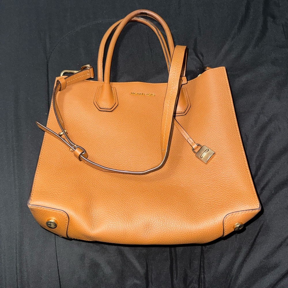 Michael Kors Brown Leather Tote Bag
